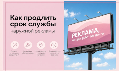 Как продлить срок службы наружной рекламы в  Березниках