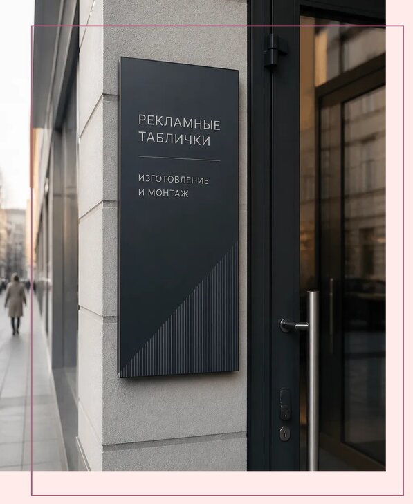Рекламные таблички в Березниках по цене от 4635 р. | Аванза-Брз