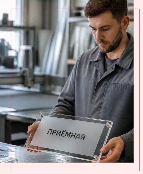 Таблички из оргстекла на заказ в Березниках от 4017 р. | Аванза-Брз